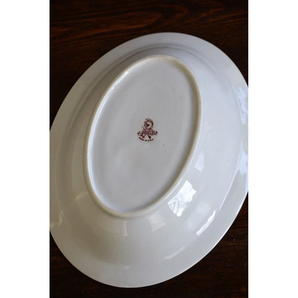 Warwick Rosemoent Oval Vegetable Bowl / Vintage Dinner Serving Pink‎ Floral